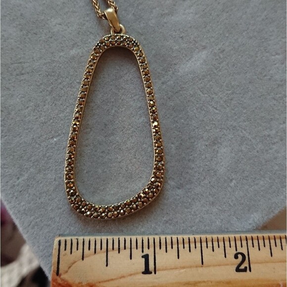 Lucky Brand Necklaces gold plated brass syrup pull chain pedant - Picture 6 of 11